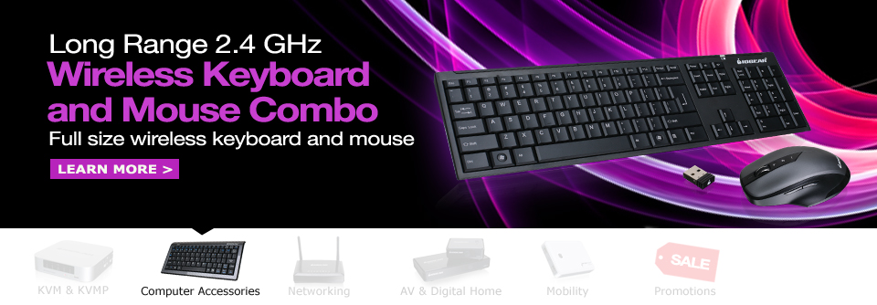 Long Range 2.4 GHz Wireless Keyboard and Mouse Combo Long Range 2.4 GHz Wireless Keyboard and Mouse Combo