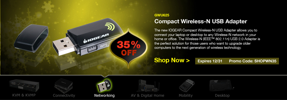 Compact Wireless-N USB Adapter Compact Wireless-N USB Adapter