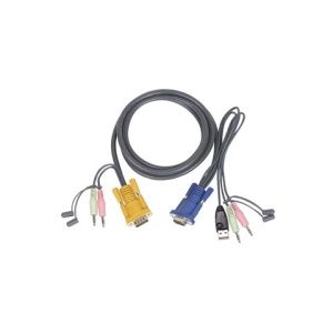 3' Micro-Lite™  Bonded All-in-One USB KVM Cable