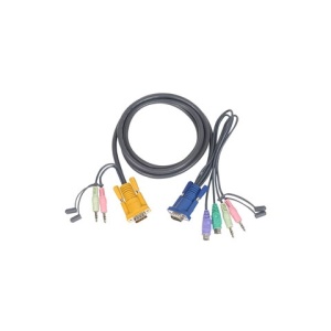 6' Micro-Lite™  Bonded All-in-One PS/2 KVM Cable
