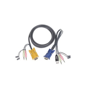 15' Micro-Lite™  Bonded All-in-One USB KVM Cable