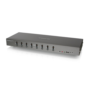 8-Port DVI KVMP switch with VGA support