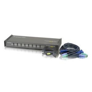 Kit, 8-Port KVM Switch w/cables/PS2&USB