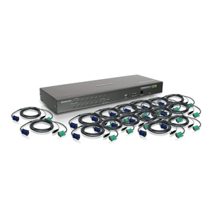 16-Port USB PS/2 Combo KVM Switch with Cables