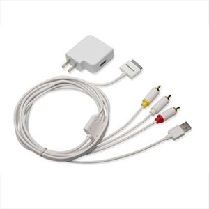 Composite AV Cable with Charge and Sync for iPhone / iPod