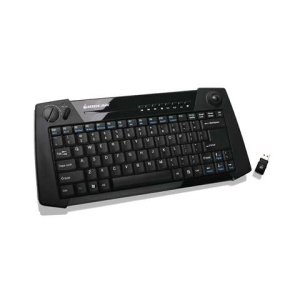 2.4GHz Multimedia Keyboard with Laser Trackball and Scroll Wheel