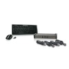 4 Port DVI KVMP with cables and wireless keyboard / mouse combo