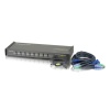 Kit, 8-Port KVM Switch w/cables/PS2&USB