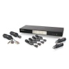 4-Port Dual View Dual-Link DVI KVMP Switch with Audio