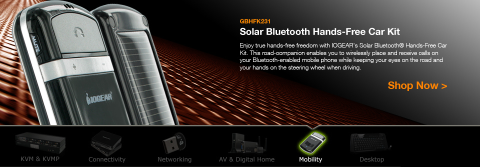 Solar Bluetooth Hands-Free Car Kit